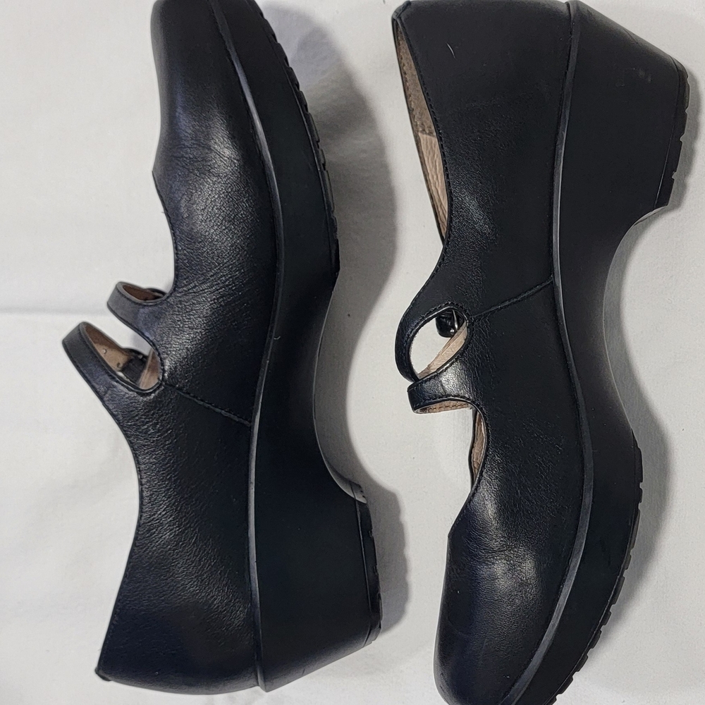 Dansko Black Leather Mary Janes - Picture 3 of 5